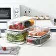 4 Piece Stackable BPA-Free Acrylic Fridge Organizer Set - 2