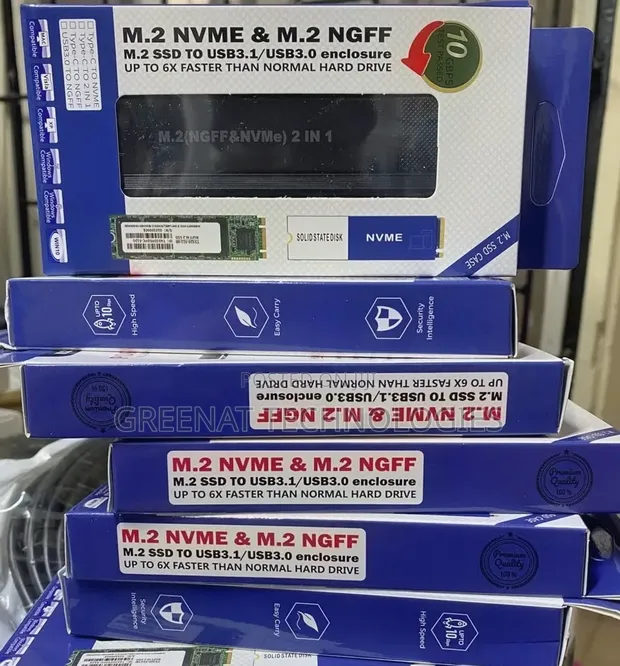 M.2 NVMe NGFF SSD Enclosure | USB 3.1 Gen2 External Casing - 1