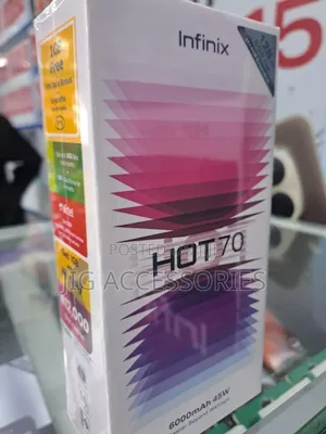 Infinix Hot 70 Mpya 128GB Silver