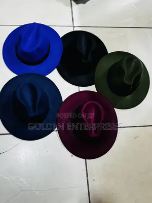 Kofia za Fedora Zenye Ukingo Mpana