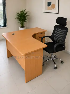 L-Shaped Executive Office Desk