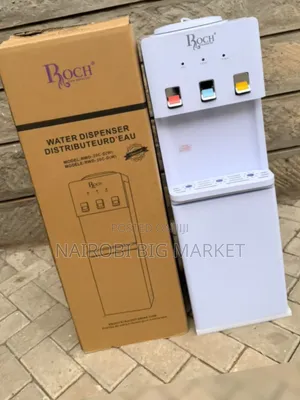 Roch Standing Water Dispenser Nyeupe 3 Taps