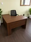 Curved Executive Office Desk - Spacious Professional Workstation - 1