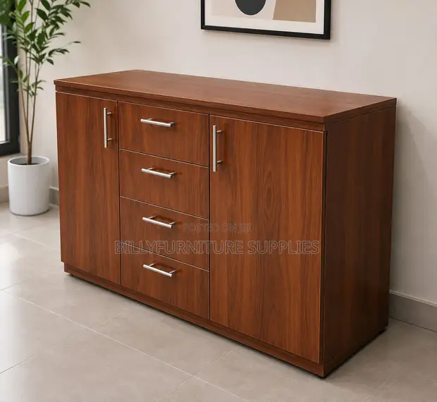 Premium Wooden Office Credenza - 1