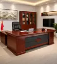 Presidential Executive Office Desk - Luxury Mahogany CEO Table - 1