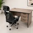Contemporary Office Desk - Sleek Wooden Computer Workstation - 2