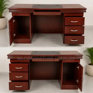 Classic Executive Computer Desk Mahogany