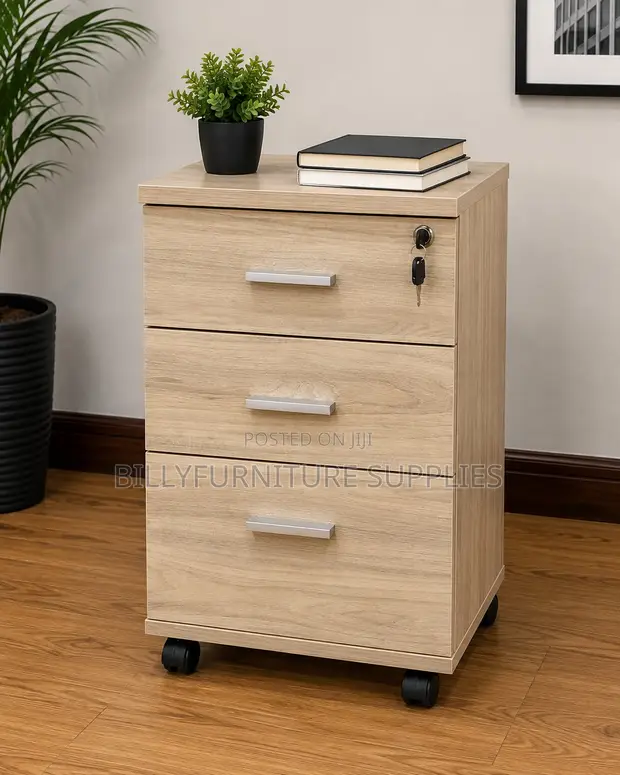 Mobile 3-Drawer Office Pedestal - 1