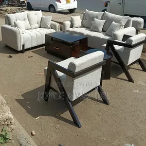 Seti ya Sofa ya Kisasa ya Viti 7 na Meza ya Kahawa