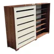 Sliding Door Shoe Rack - Modern Storage Cabinet - 2