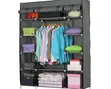 Metallic Wardrobe, 3 Column - Grey - 2
