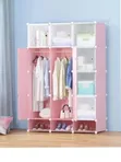 3 Column Portable Plastic Wardrobe - 2