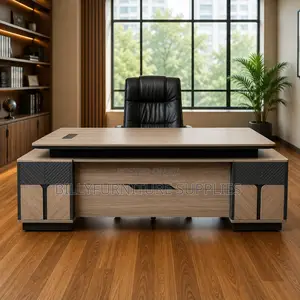 Signature Executive Office Desk - Contemporary Luxury Director's Table