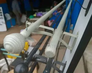 Fimbo za Pazia Nyeupe Zilizopakwa Rangi ya Poda