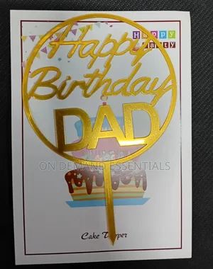 Happy Birthday Dad Cake Topper