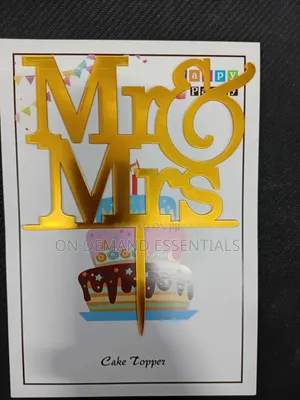 Mr & Mrs Cake Topper