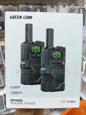 Green Lion GPX600 Walkie Talkie yenye Chaneli 16 za Analogi