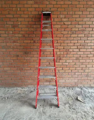 Ngazi ya Hatua 10 ya Viwandani ya Fiberglass A-Frame