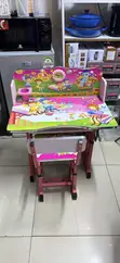 Pink SK Rectangular Study Desk - 2