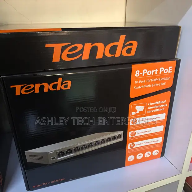 Advanced Tenda 8-Port PoE Switch - 1