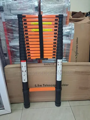 Ngazi ya Telescopic Inayokunjika ya Mita 5.9, Imara