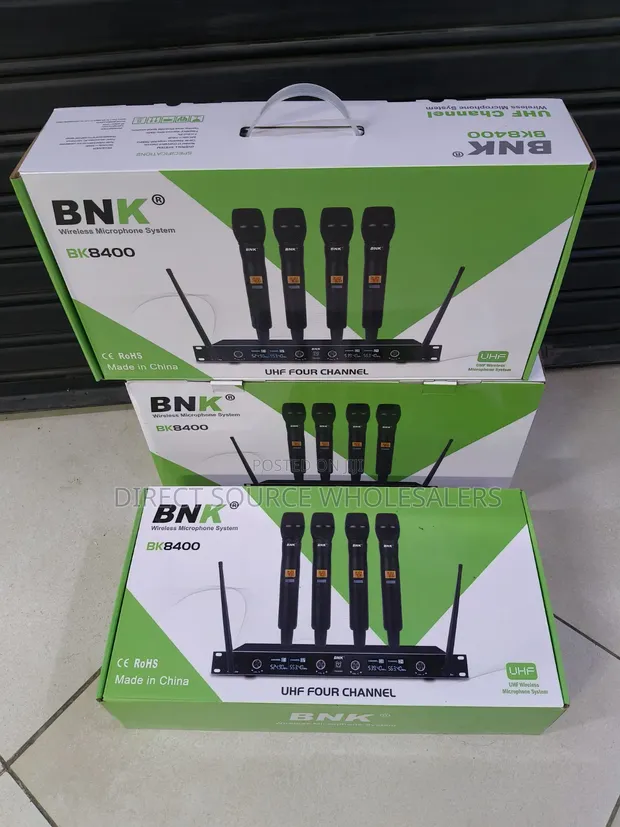 BNK BK8400 Wireless Microphone System for Church Events - 1