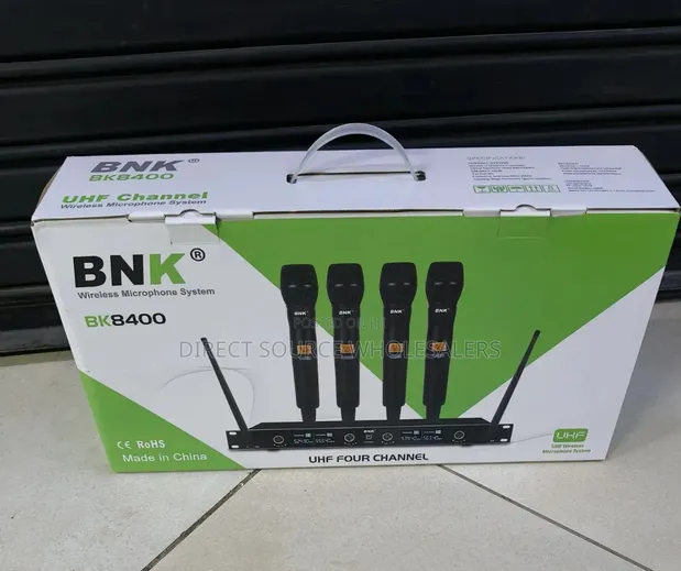 BNK BK8400 UHF Microphone Set with Receiver - 1