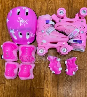 Pink Medium Size Classic Quad Roller Skates