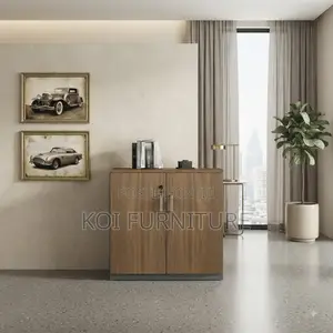 Wooden Two-Door Office Home Credenza