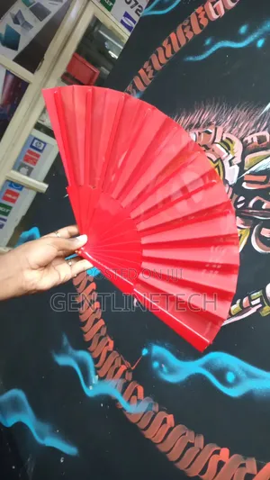 Red Portable Folding Fan