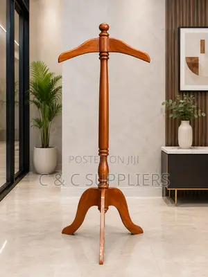 Mahogany Coat Hanger with Stand