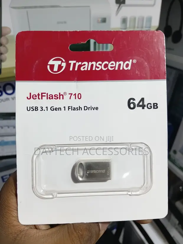 Transcend JetFlash 710 USB 3.0 Flash Drive - 64GB Silver - 1