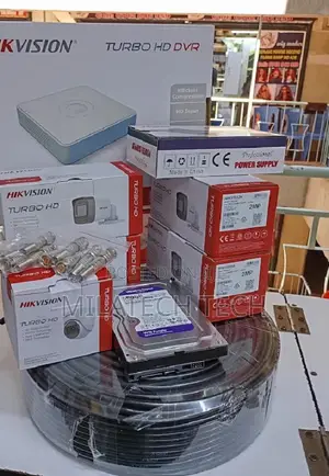 Hikvision 4-Channel CCTV Camera Set