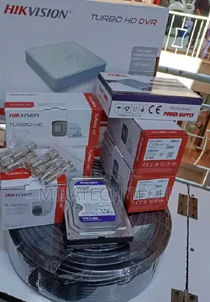 4-Channel Hikvision CCTV Installation Kit