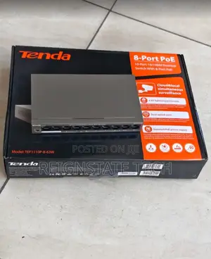 Tenda 8-Port PoE Switch with 2 Uplink Ports