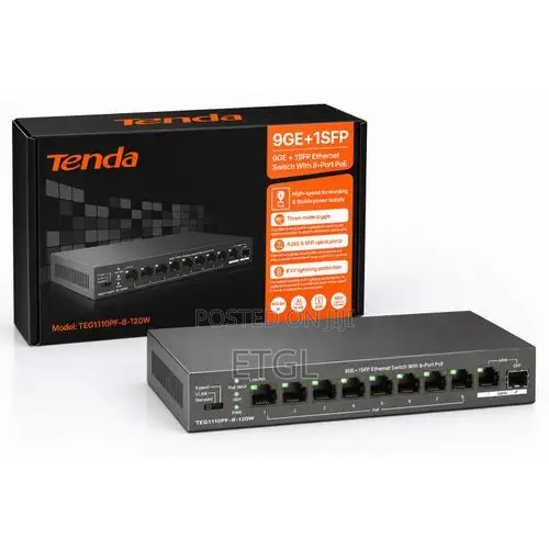 Tenda 8-Port PoE Switch - 1