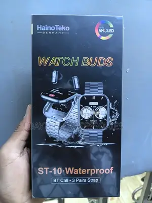 Haino Teko ST-10 2-in-1 Smartwatch with TWS Wireless Earbuds