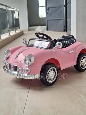 Gari la Watoto la Umeme la Volkswagen Rangi ya Pinki