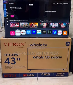 Vitron HTC43W 43" Smart Whale OS TV na Dekoda ya Bure