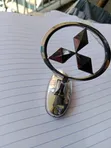 Chrome Polished Finish Mitsubishi Front Hood/Bonnet Standing Emblem - 1