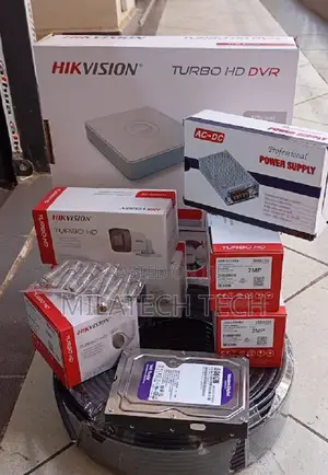 Mfumo Kamili wa Kamera za Usalama wa Hikvision 4-Chaneli | Seti Kamili ya CCTV