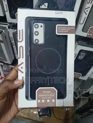 Kifuniko Cheusi cha Simu cha Magnetic Matte kwa Samsung Galaxy S20 FE