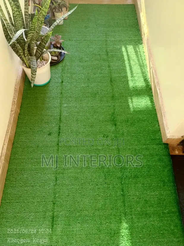 Green Artificial Grass Carpet for Landscaping and Outdoor Decoration - 1