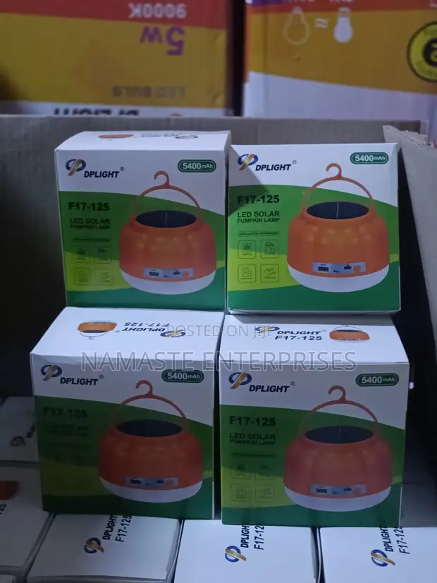 DPLIGHT F17-125 Solar Pumpkin Lamp na Power Bank - 1