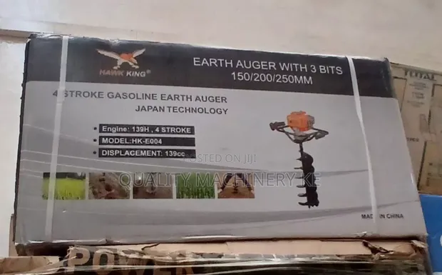 Reliable 4-Stroke Gasoline Earth Auger with 3 Bits - 1
