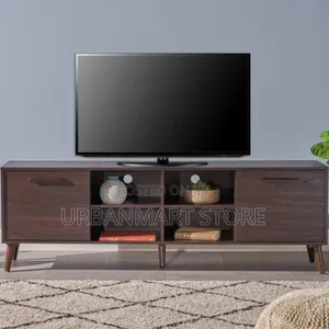 5ft Wooden TV Stand - Dark Walnut