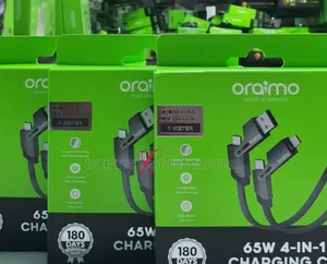 Oraimo SpeedLine 4 OCD-155 65W 4-in-1 Fast Charging Data Cable