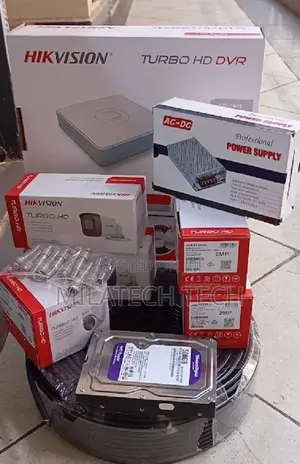 Seti ya Kamera za Ulinzi za Hikvision Njia 4