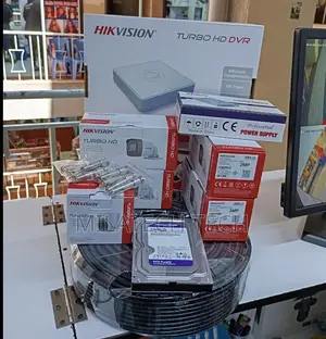 Hikvision 8 Channel DVR Kit with 8 CCTV Cameras and HDD