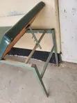 Doctor's Examination Bed, Green Leather - 4